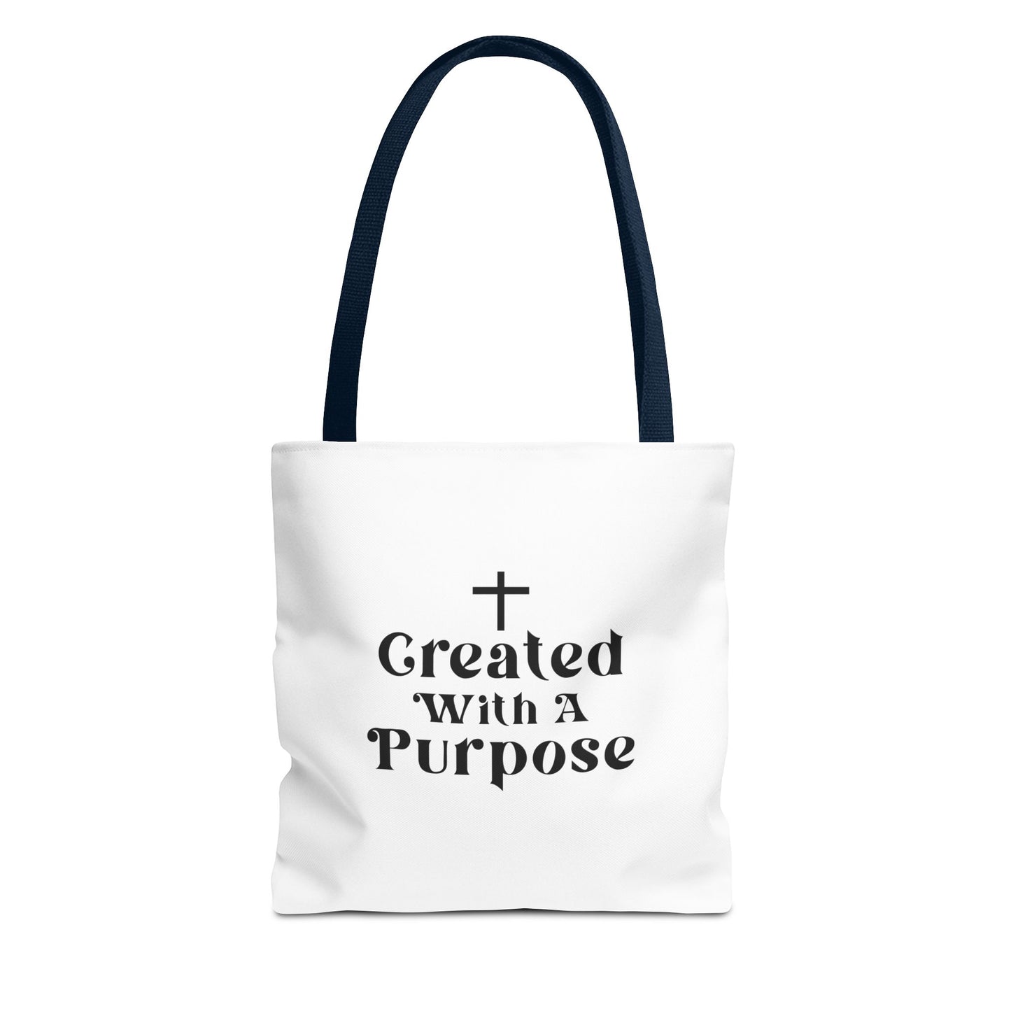 Created With A purpose tote bag