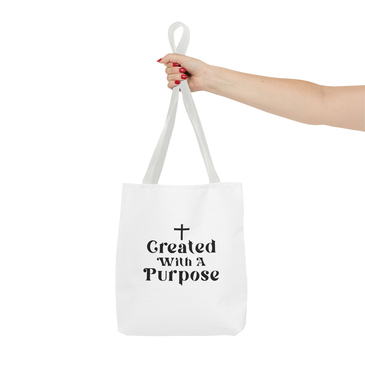 Created With A purpose tote bag
