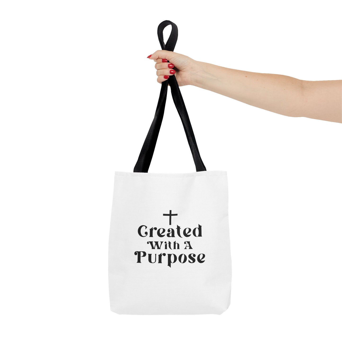 Created With A purpose tote bag