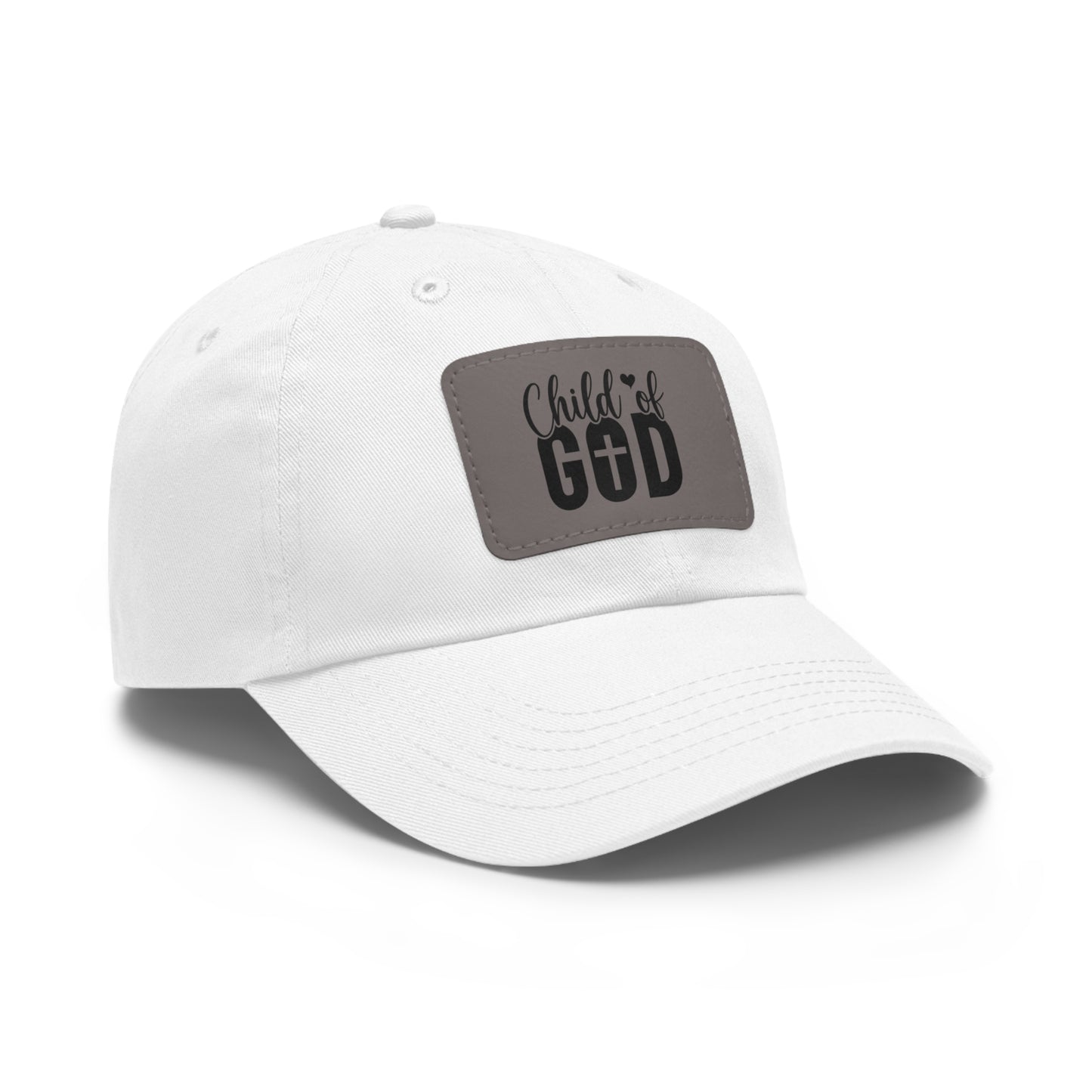Custom Leather Patch Dad Hat