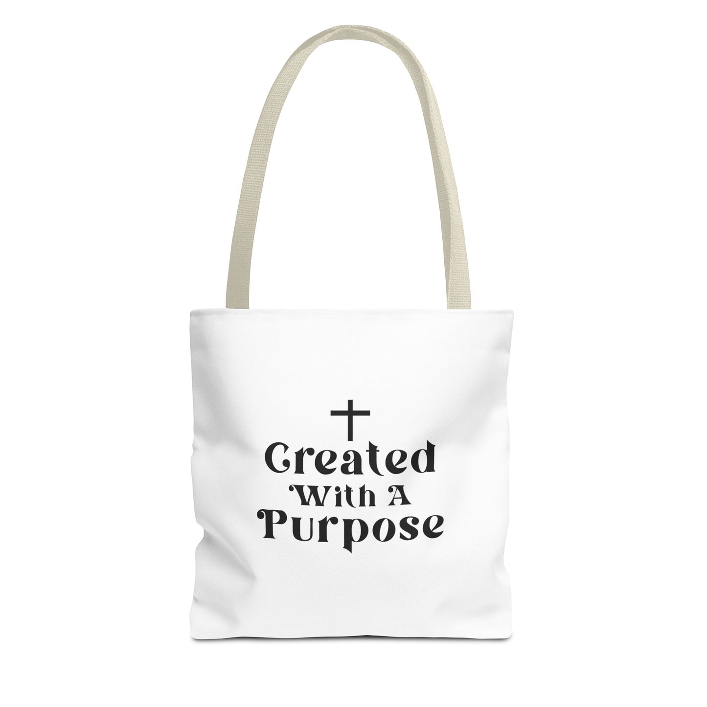 Created With A purpose tote bag