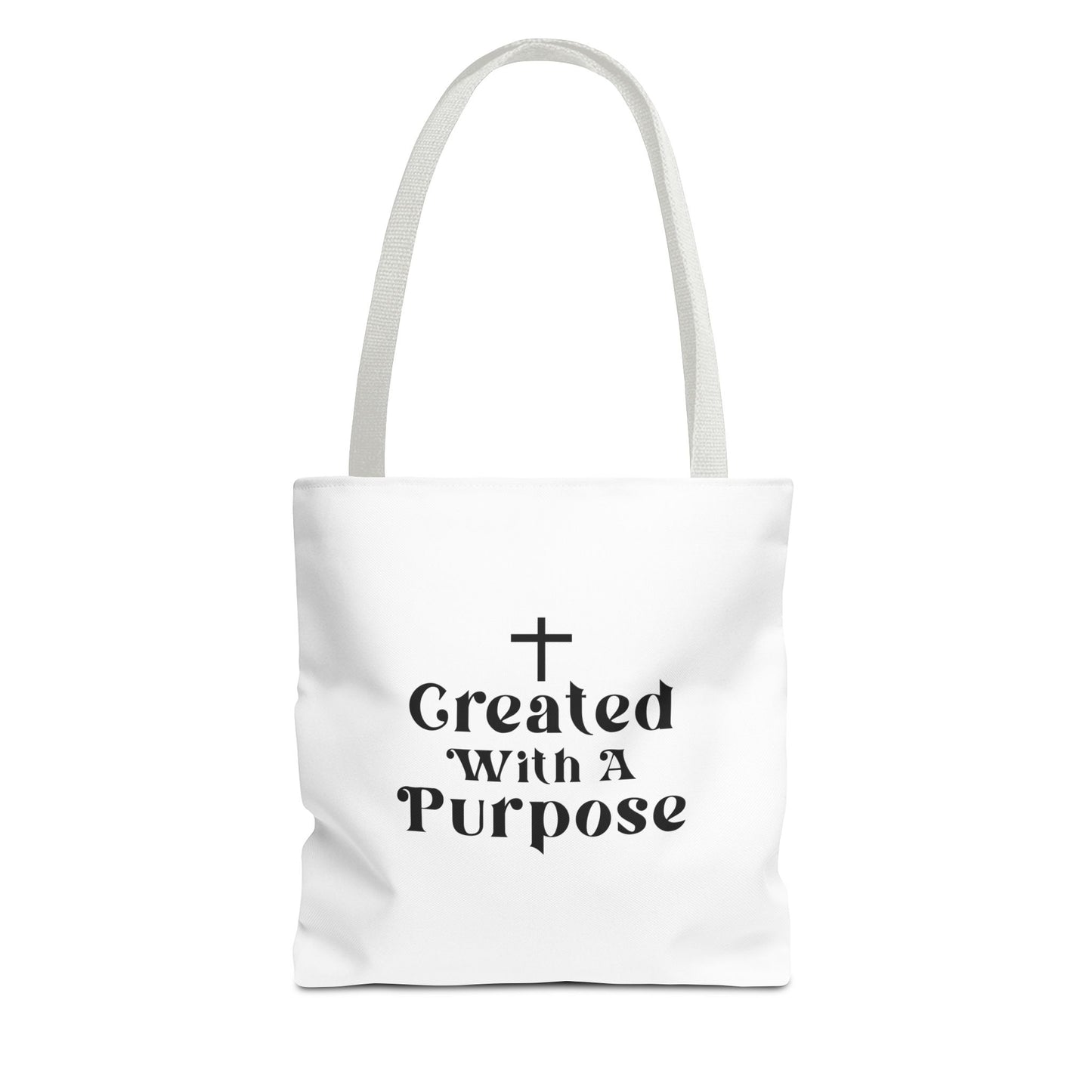 Created With A purpose tote bag