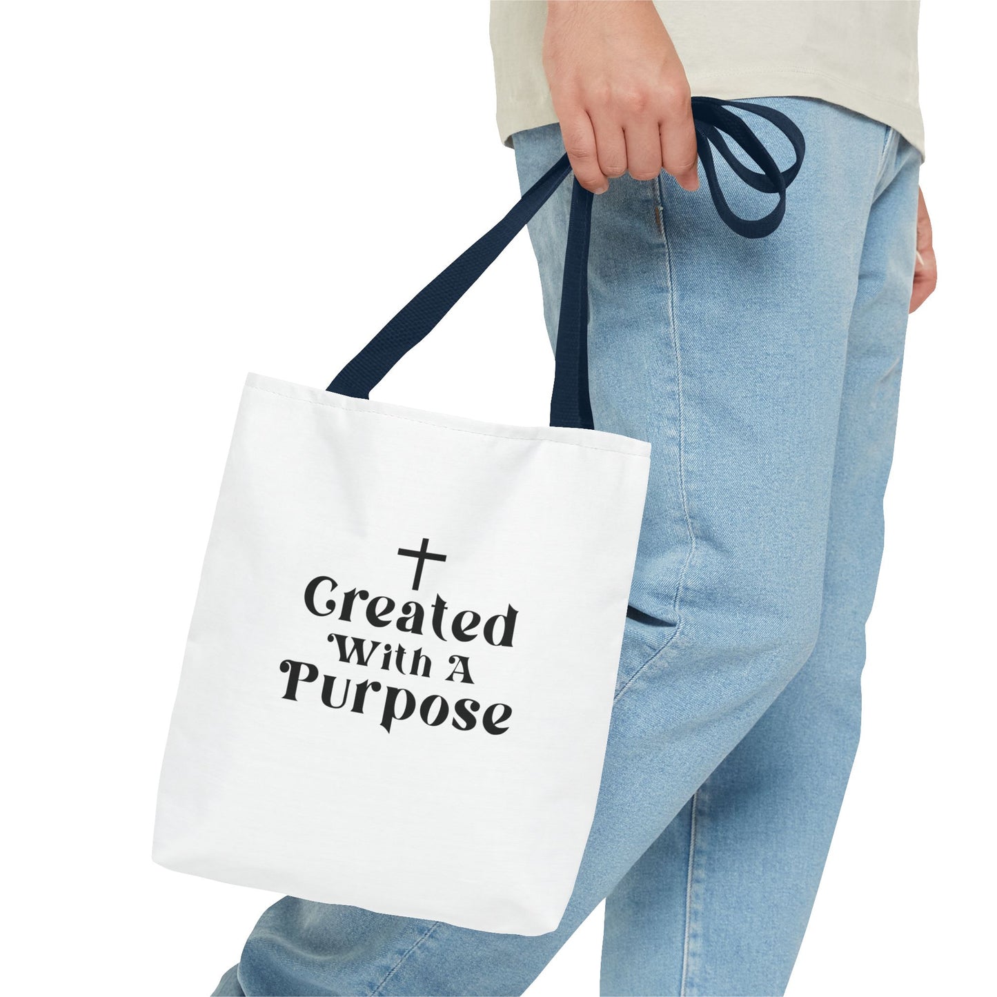 Created With A purpose tote bag