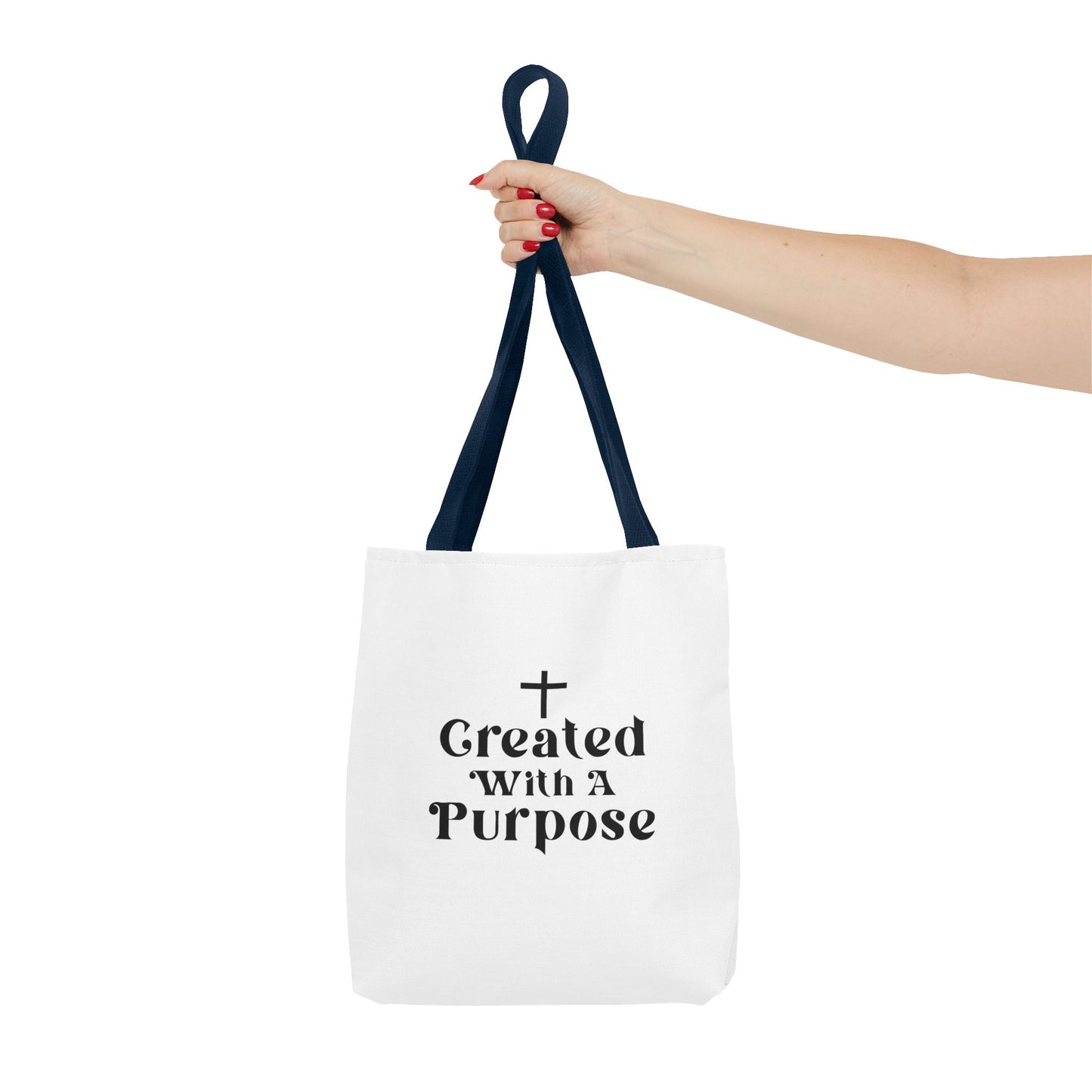 Created With A purpose tote bag