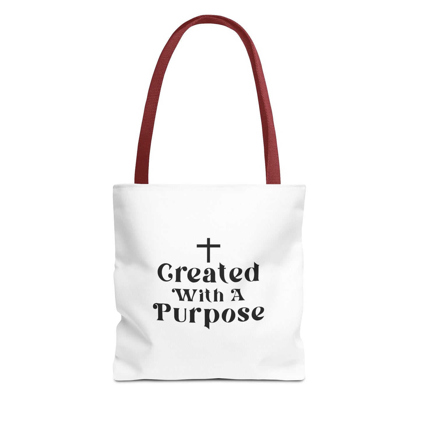 Created With A purpose tote bag